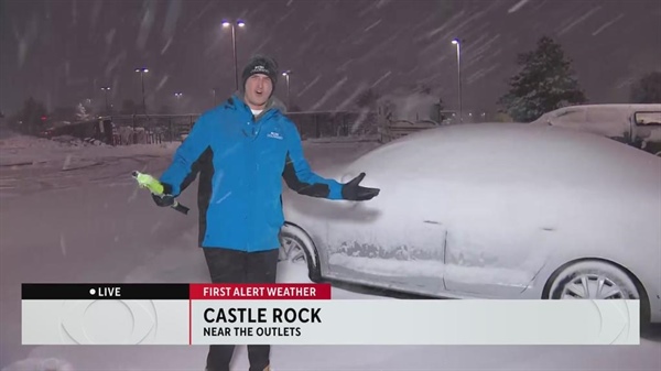 First Alert Weather Tracker follows the snow falling along the Front Range