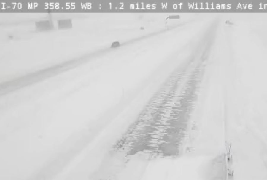 First measurable snow causes closed roads in Colorado's Eastern Plains