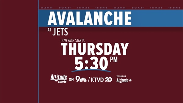 How to watch Avalanche at Jets for free on Thursday