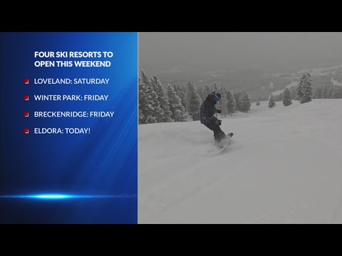 4 ski resorts to open this weekend