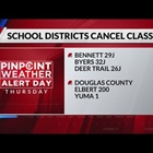 Several Colorado school districts closed for snow