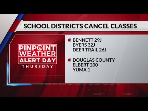 Several Colorado school districts closed for snow