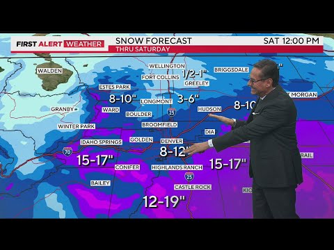 Heavy snow set to bury Denver and Front Range for Friday