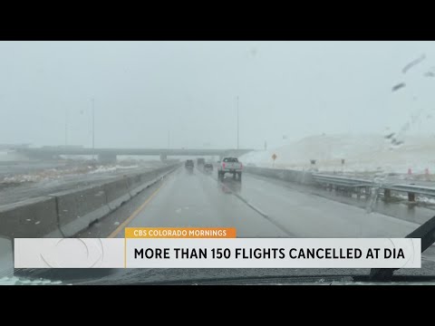 Massive Snowstorm cancels, delays flights at DIA