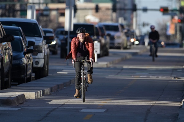 Denver’s new Broadway bikeway still has doubters, but cyclists “have been waiting for this connection”