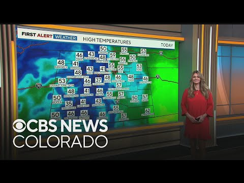 Mountain snow chances with a shower chance for the Denver area Tuesday