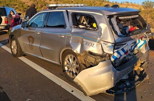 Highway 115 closed in El Paso County, trooper injured in crash