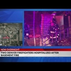 2 firefighters hospitalized after fire