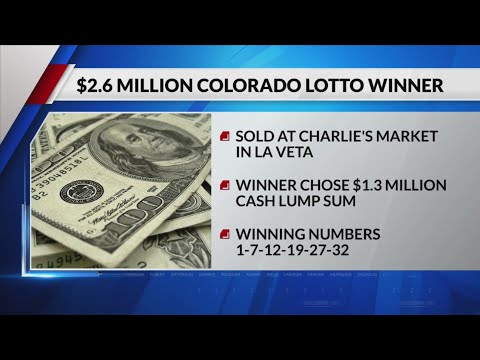 A $2.6M winning Colorado lottery ticket was sold in La Veta