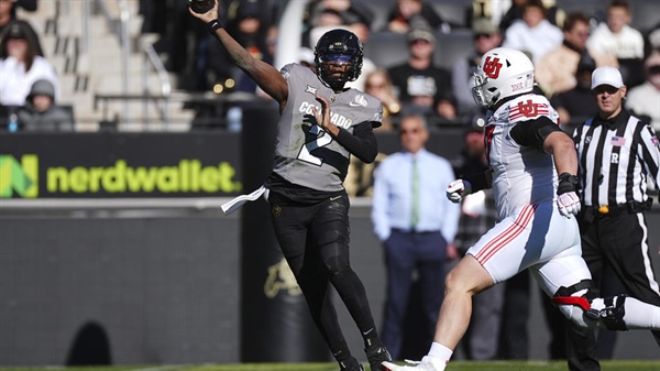 Shedeur Sanders throws 3 TD passes to lead No. 18 Colorado past Utah 49-24