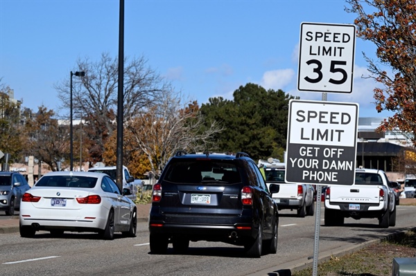 “Get off your damn phone”: Boulder hit with fake, profane traffic signs