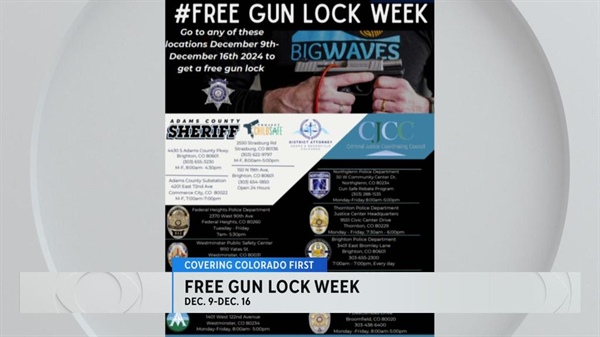 Several law enforcement agencies in Denver metro area get ready for Free Gun Lock Week