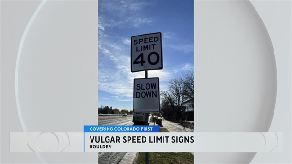 Boulder police investigate vulgar signs posted near speed limits around the city