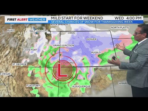 A mild Colorado weekend before several storm systems bring back snow before Thanksgiving