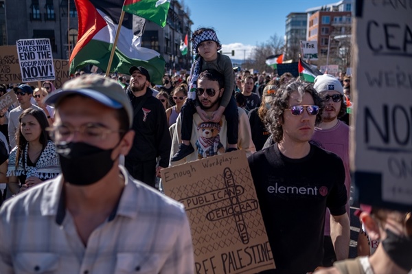 PHOTOS: Denver Crowd Rallies in Support of Palestinians in Gaza